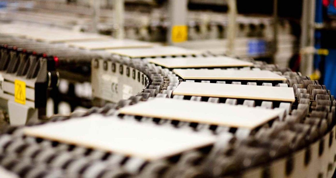 Ceramic tile production units